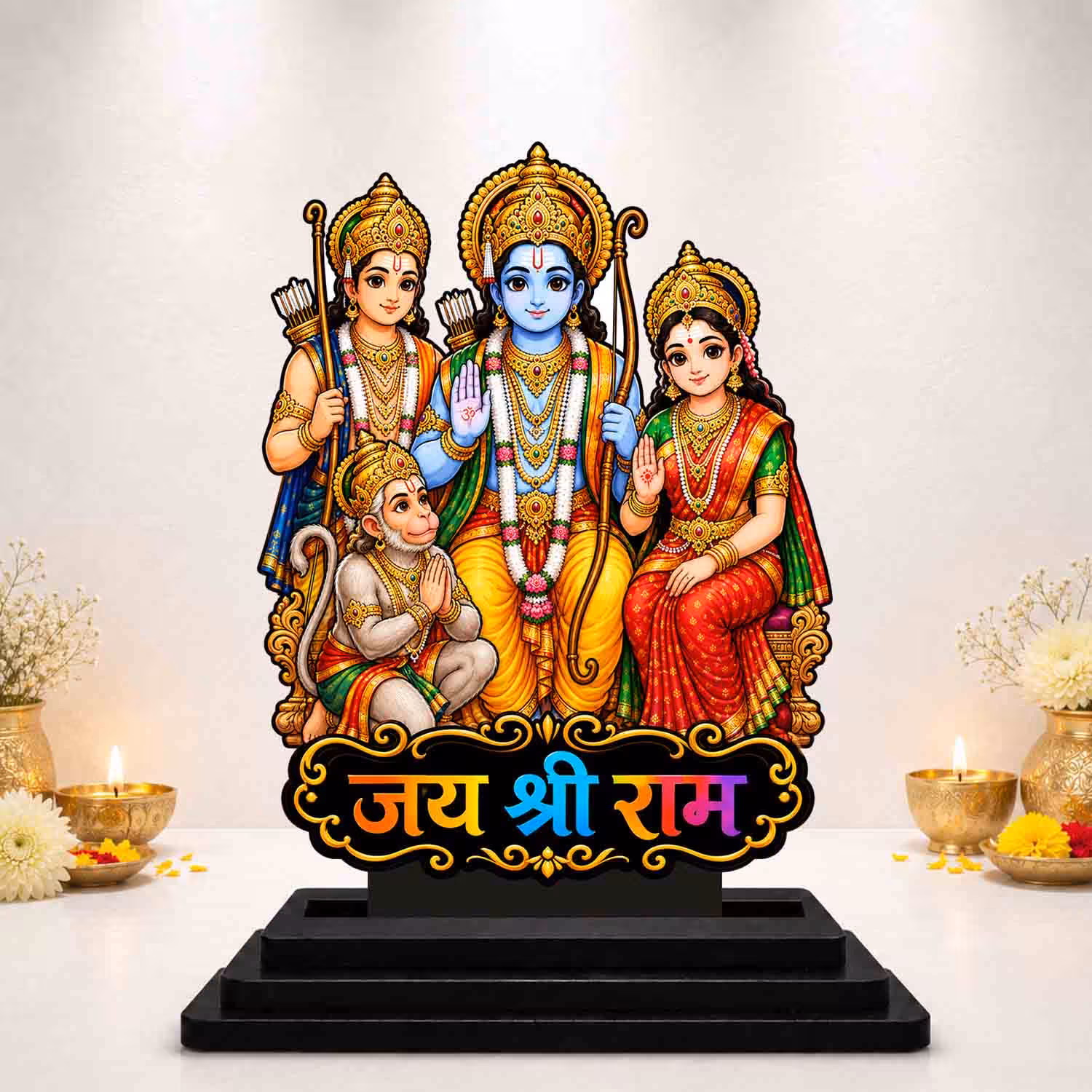 Ram Darbar Wooden God Idol Wooden God Idols