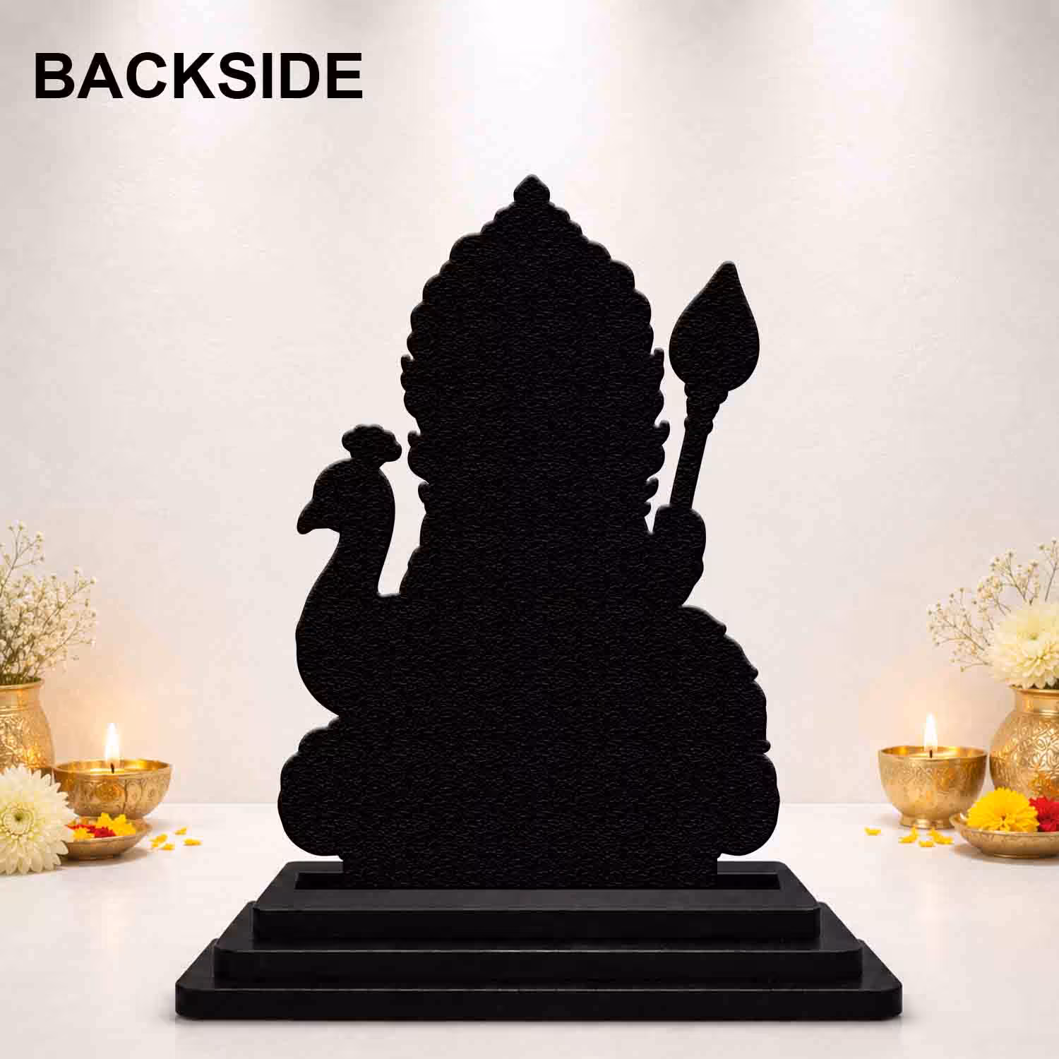 Kartikeya Ji Wooden God Idol car dashboard idol
