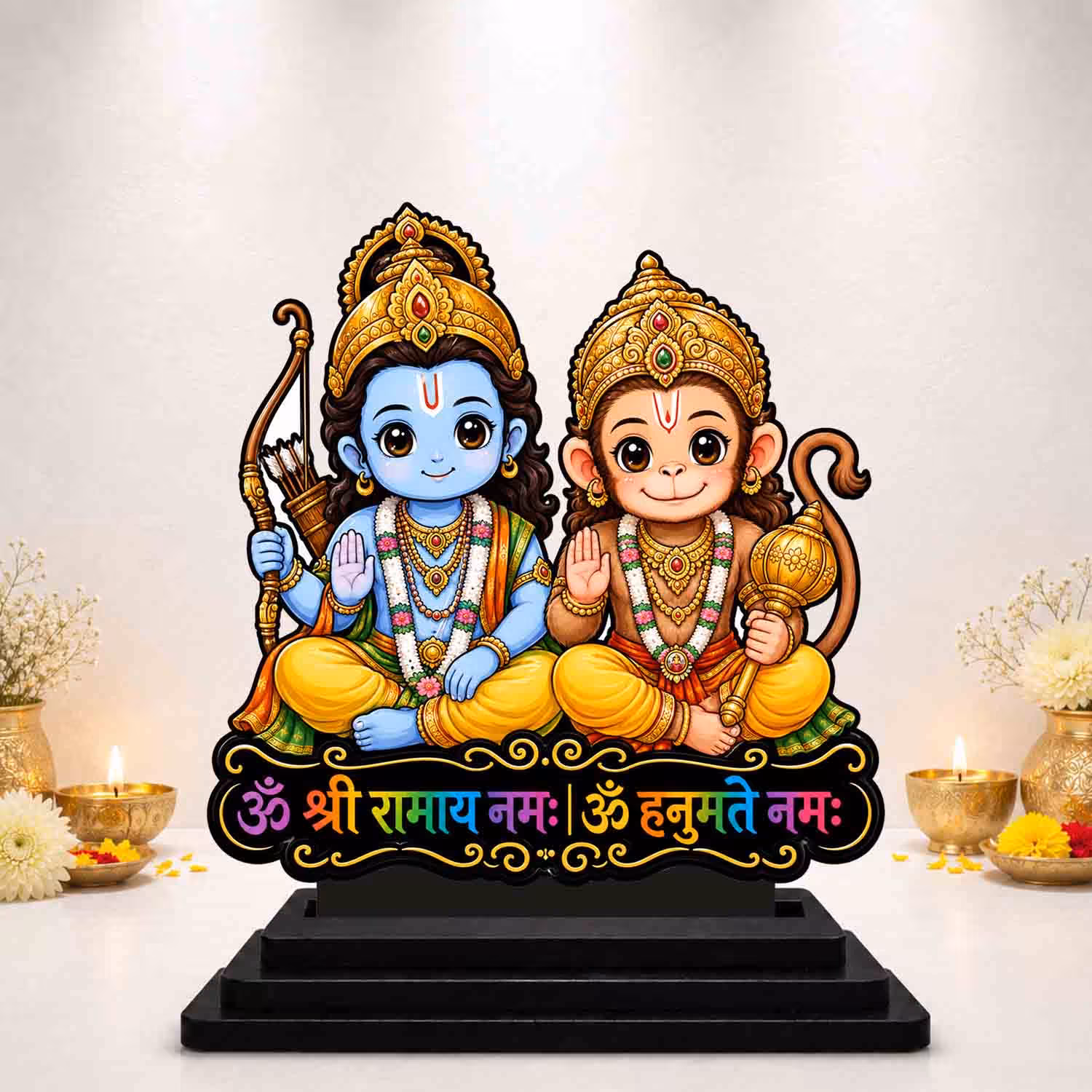 Ram Ji Hanuman Ji Wooden God Idol Wooden God Idols