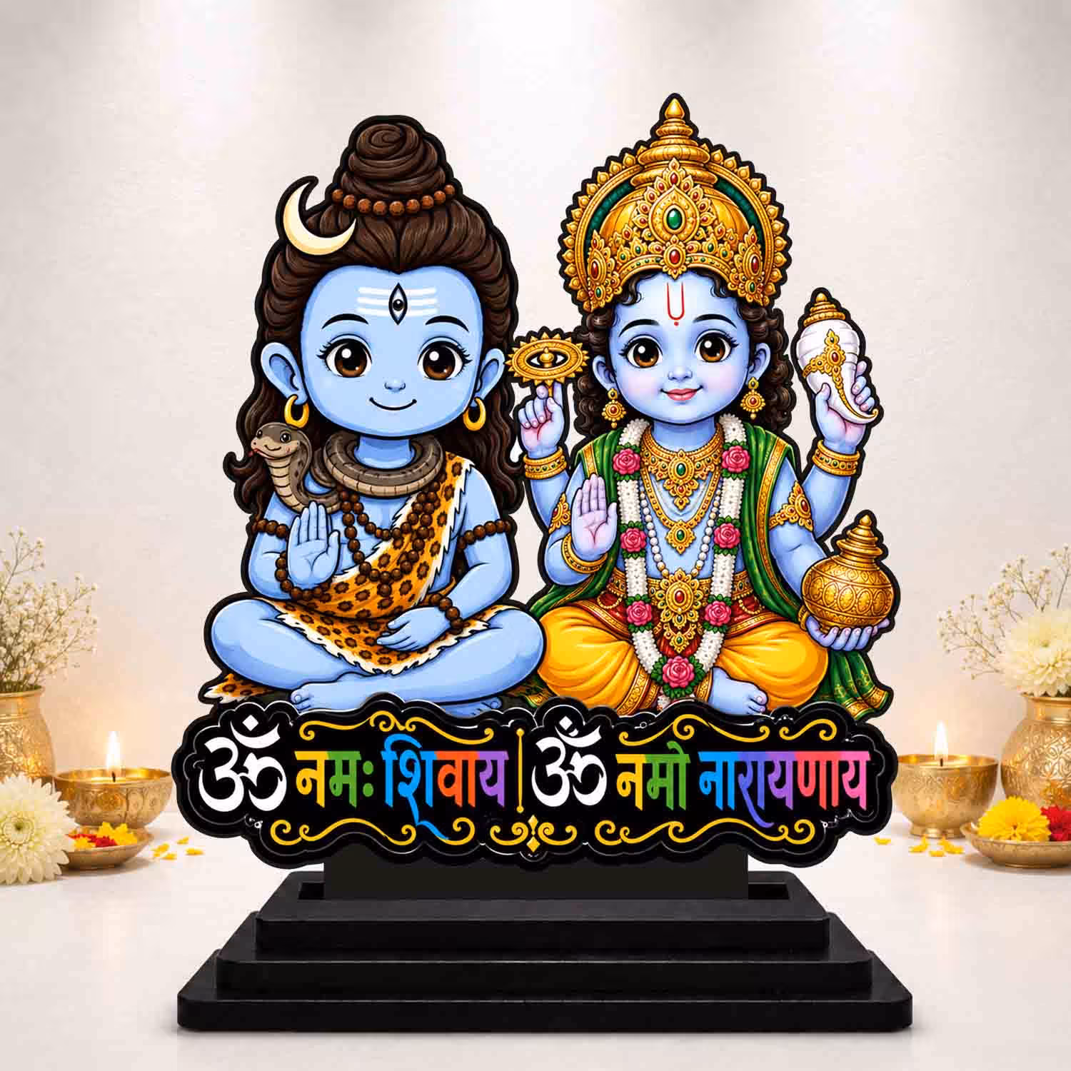 Shiv Vishnu Wooden God Idol Wooden God Idols