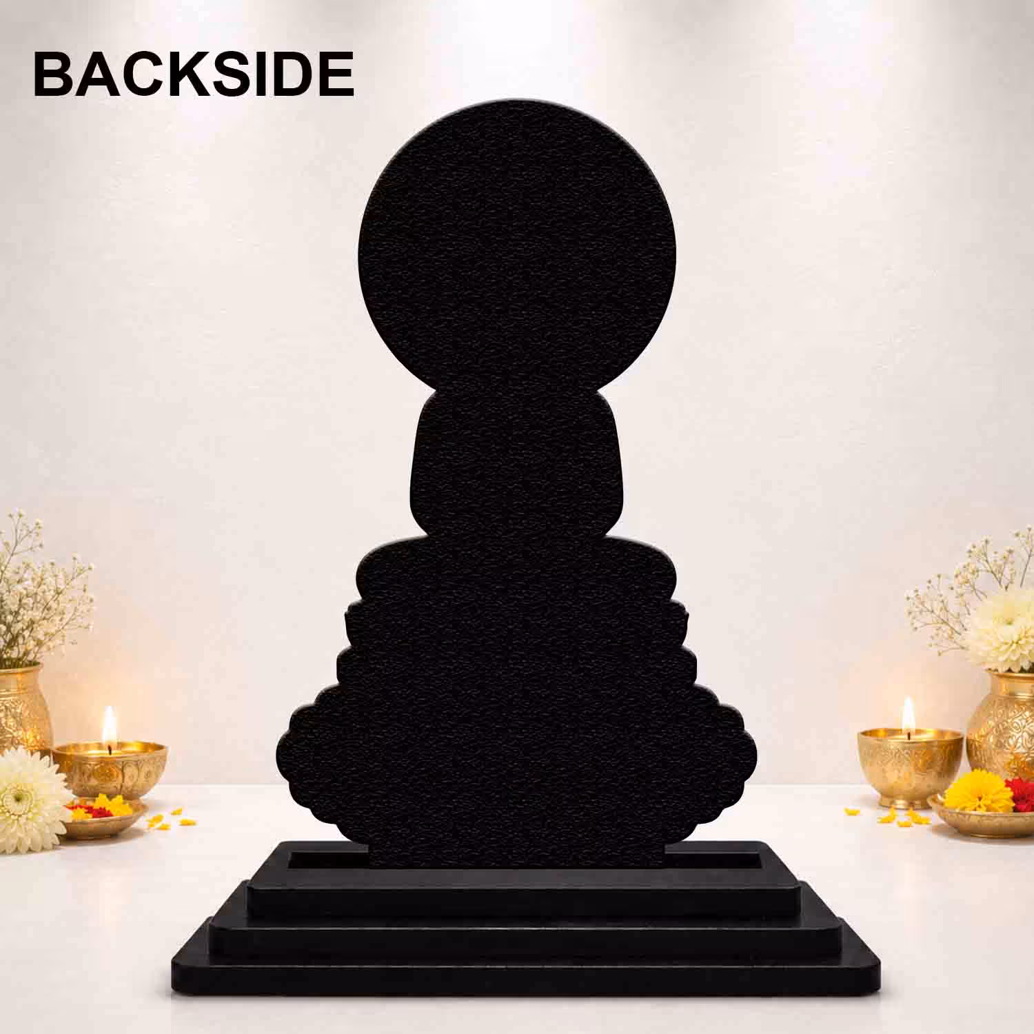 Mahavir Swami Wooden Idol car dashboard idol