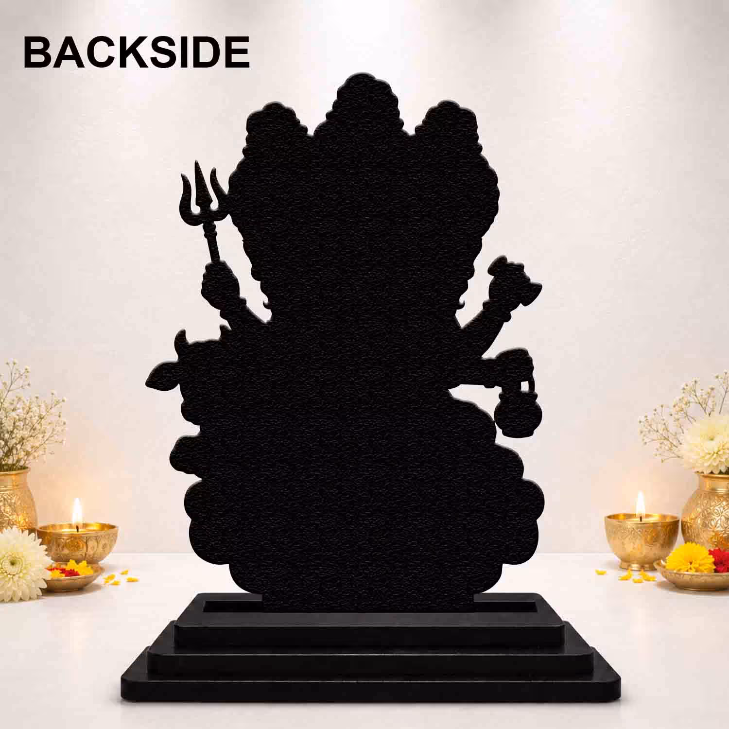 Dattatreya Wooden God Idol Brahma Vishnu Mahesh energy