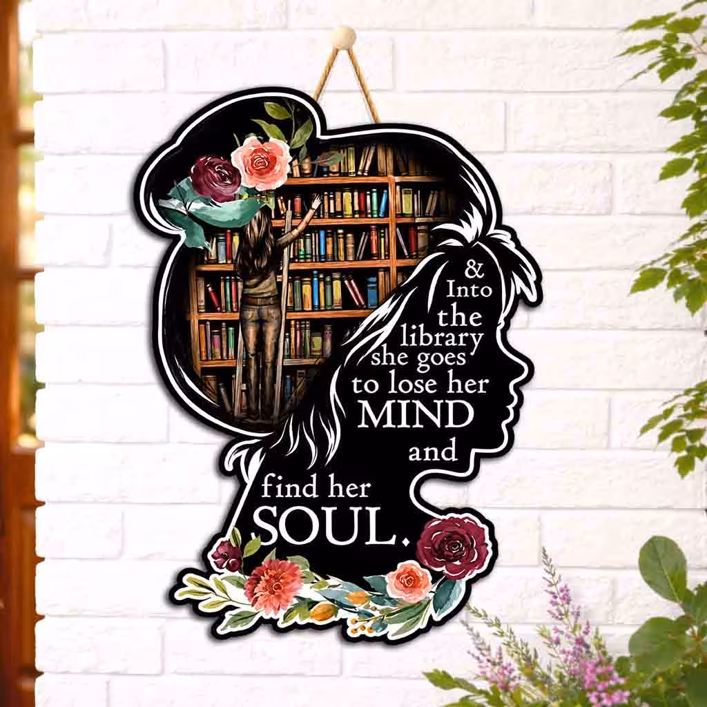 Inspirational Mind Soul Quote Wooden Wall Hanging