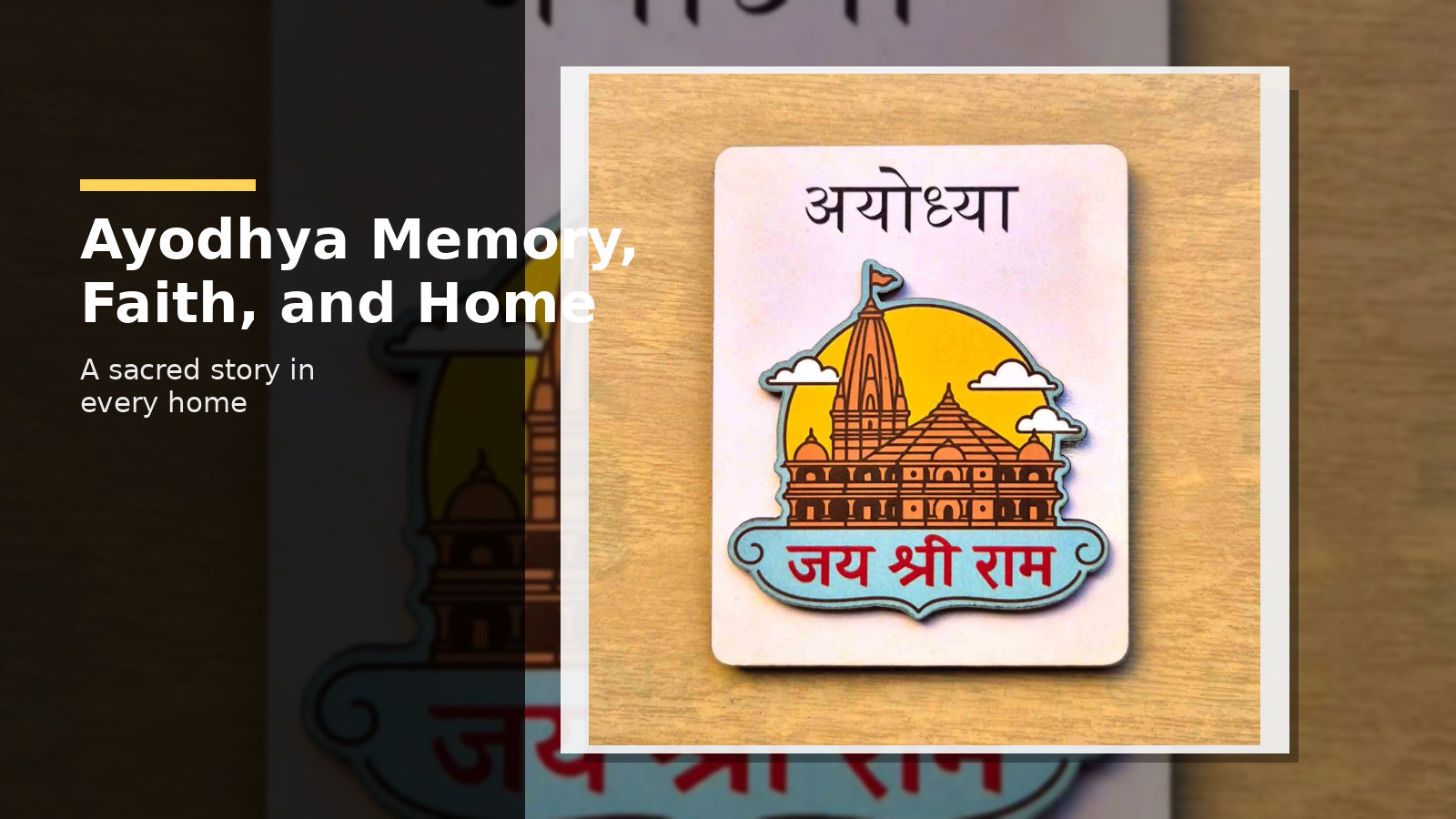 Ayodhya 3D Travel Fridge History: A Family Memory of Bhakti