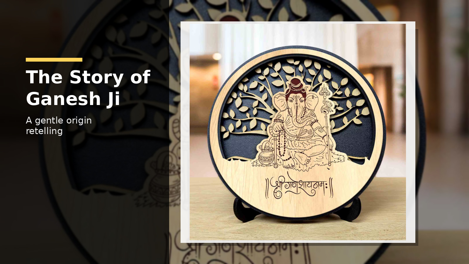Ganesh Ji History: The Origin Story That Still Touches Homes | Vighnaharta Ganesh Round Engraved Idol